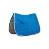 Roma Ecole Star Quilt Close Contact Saddle Pad - Blue/White/Grey