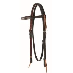 Western Rawhide Country Legend Basic Browband Headstall - Dark Brown