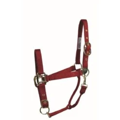 Western Rawhide Signature Classic Halter W/Snap - Red