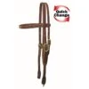 Western Rawhide Quick Change Browband Headstall - Oiled Harness Leather