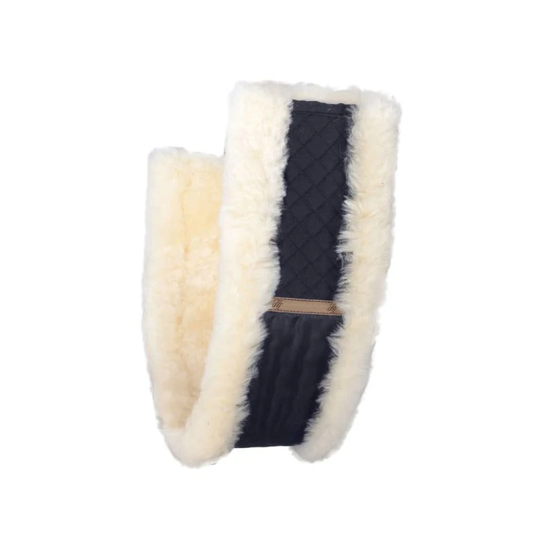 Horze Harleigh Sheepskin All Purpose Girth Cover - Black 1 Horze Harleigh Sheepskin All Purpose Girth Cover - Black