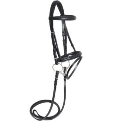Nunn Finer Charlotte Flash Dressage Bridle - Black