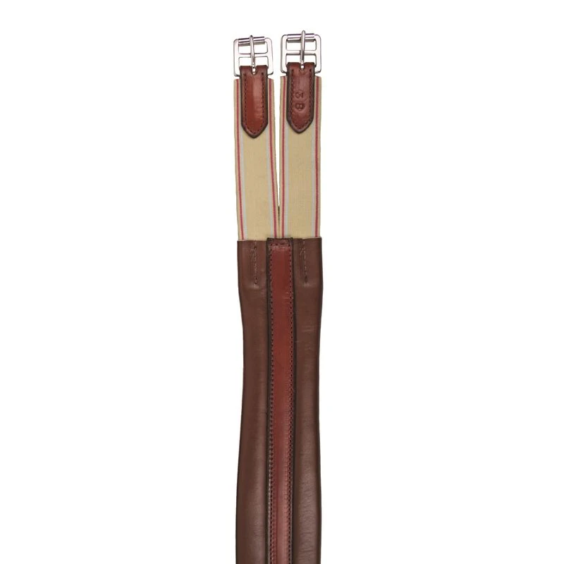 Nunn Finer Contour Elastic Double End Girth - Havana 1 Nunn Finer Contour Elastic Double End Girth - Havana