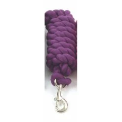 Shires Heavy Duty Cotton Lead Rope - Purple