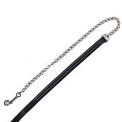 Aramas Double Raised Lead W/Nickle Plated Brass Chain - Black