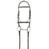 Aramas Plain Raised Bridle W/Lace Reins - Chocolate