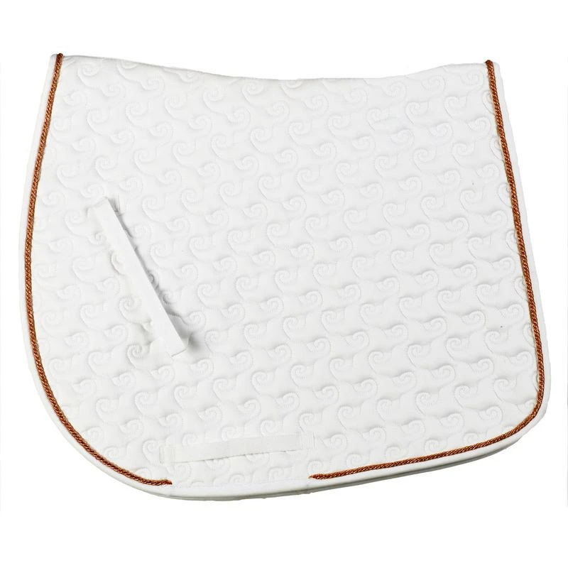Centaur Sovereign Dressage Pad - White/Rose Gold 1 Centaur Sovereign Dressage Pad - White/Rose Gold