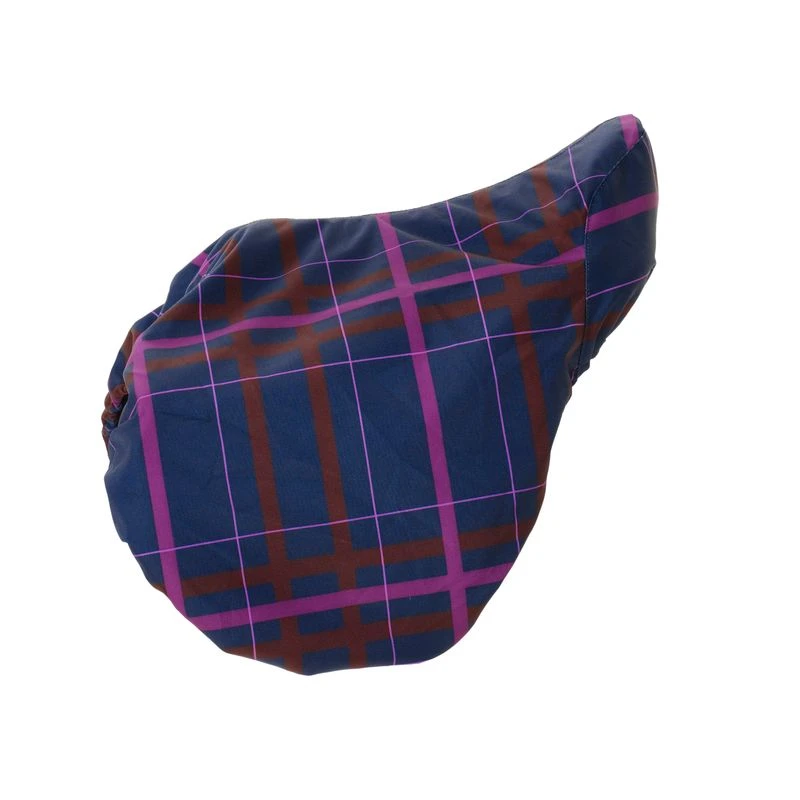 Pessoa Alpine 1200D Saddle Cover - Navy/Magenta Plaid 1 Pessoa Alpine 1200D Saddle Cover - Navy/Magenta Plaid
