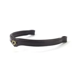Ovation Single Heart V Browband - Black