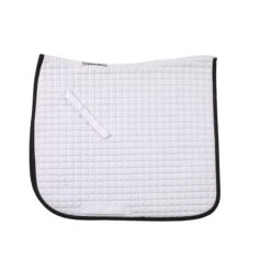 Ovation Pro Square Quilted Dressage Pad - White/Black