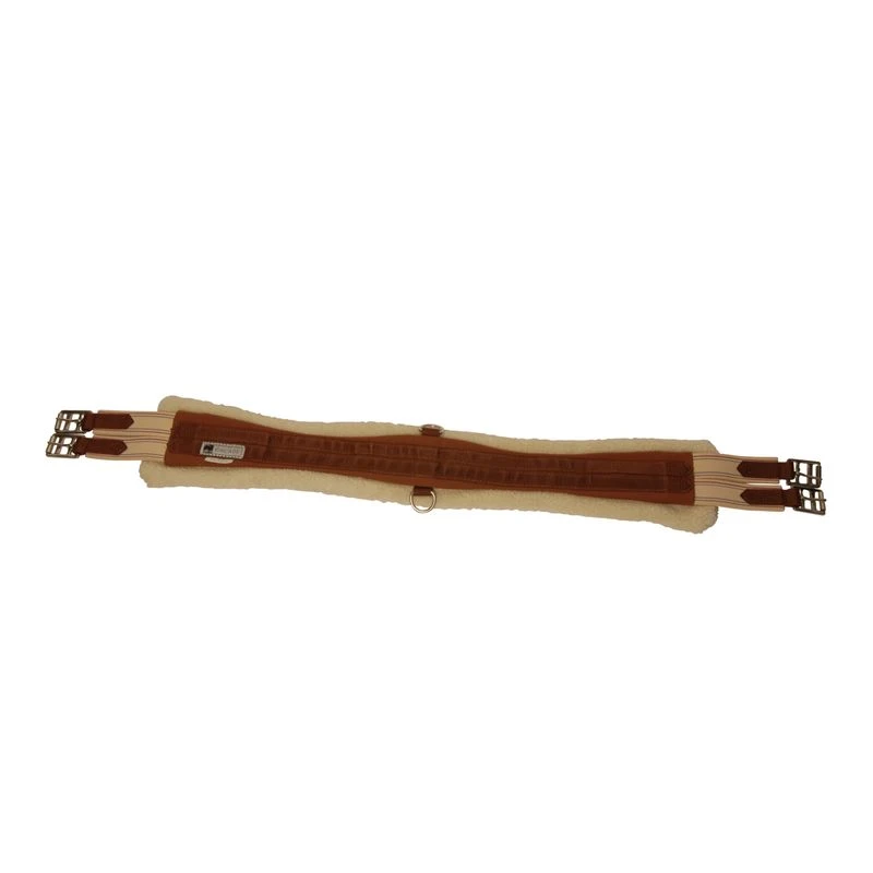 Kincade Chafeless Fleece Girth - Brown/White 1 Kincade Chafeless Fleece Girth - Brown/White