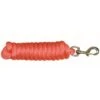 Western Rawhide 10' Poly Lead W/Solid BrassBolt Snap - Hot Orange