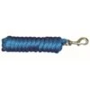 Western Rawhide 10' Poly Lead W/Solid BrassBolt Snap - Hurricane Blue