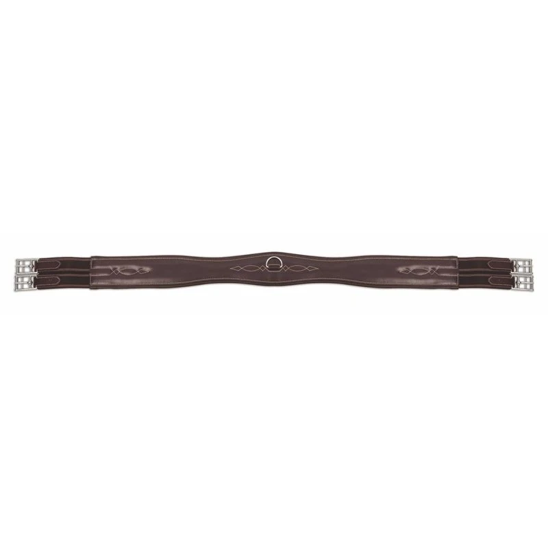 Shires Salisbury Atherstone Leather Girth - Dark Havana 1 Shires Salisbury Atherstone Leather Girth - Dark Havana
