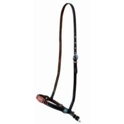 Western Rawhide Jim Taylor Chevron Noseband - Natural/Red/Dark Brown