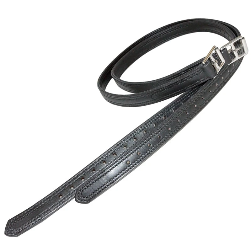 Nunn Finer Nylon Center 1" Stirrup Leathers - Black 1 Nunn Finer Nylon Center 1" Stirrup Leathers - Black