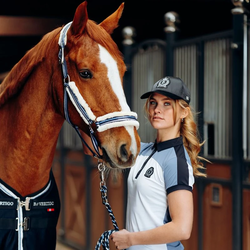 B Vertigo Cameron Fleece Padded Halter - Dark Navy 2 B Vertigo Cameron Fleece Padded Halter - Dark Navy - Image 2