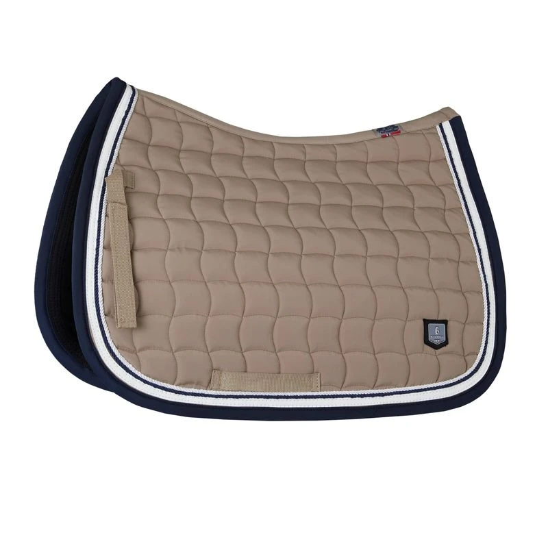 B Vertigo Cameron Double Corded All Purpose Saddle Pad - Fossil Brown 1 B Vertigo Cameron Double Corded All Purpose Saddle Pad - Fossil Brown