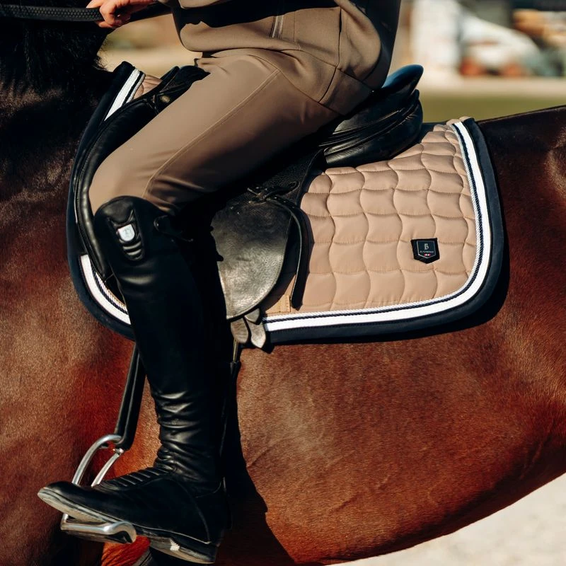 B Vertigo Cameron Double Corded All Purpose Saddle Pad - Fossil Brown 2 B Vertigo Cameron Double Corded All Purpose Saddle Pad - Fossil Brown - Image 2