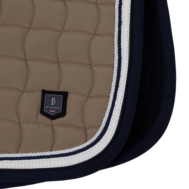 B Vertigo Cameron Double Corded All Purpose Saddle Pad - Fossil Brown 3 B Vertigo Cameron Double Corded All Purpose Saddle Pad - Fossil Brown - Image 3