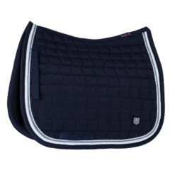 B Vertigo Cameron Double Corded Dressage Saddle Pad - Dark Navy