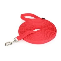 Shires Soft Feel 26ft Lunge Line - Red