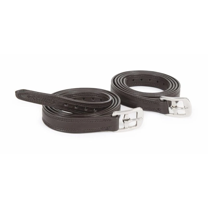 Shires Easy Care Non Stretch Stirrup Leathers - Black 1 Shires Easy Care Non Stretch Stirrup Leathers - Black