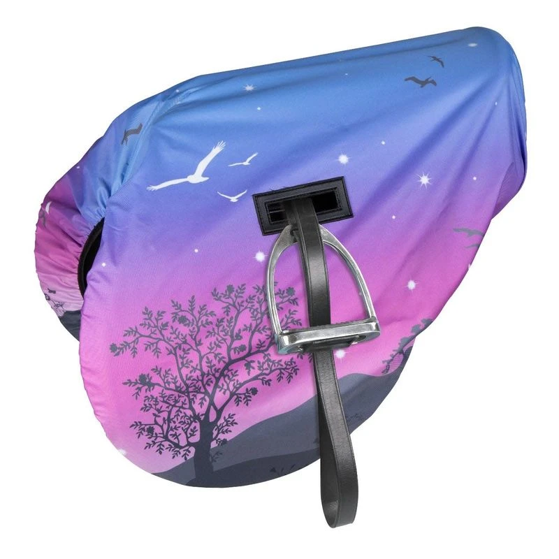 Shires Print Waterproof Ride On Saddle Cover - Spring Morning 1 Shires Print Waterproof Ride On Saddle Cover - Spring Morning