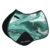 Weatherbeeta Prime Marble Shimmer Prime Saddle Pad - Green/Gold Swirl Marble