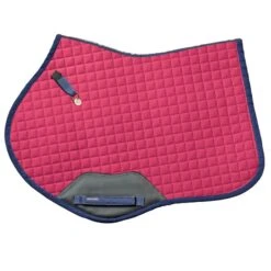 Romfh Curvy Saddle Pad - Juicy Pink /Navy