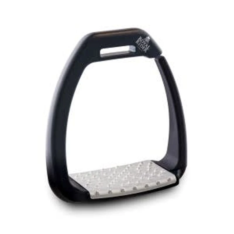 Royal Rider Concept Stirrups - Black/Black/Aluminum Pad