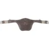 M. Toulouse Platinum Padded Leather Belly Guard Jumper Girth - Chocolate