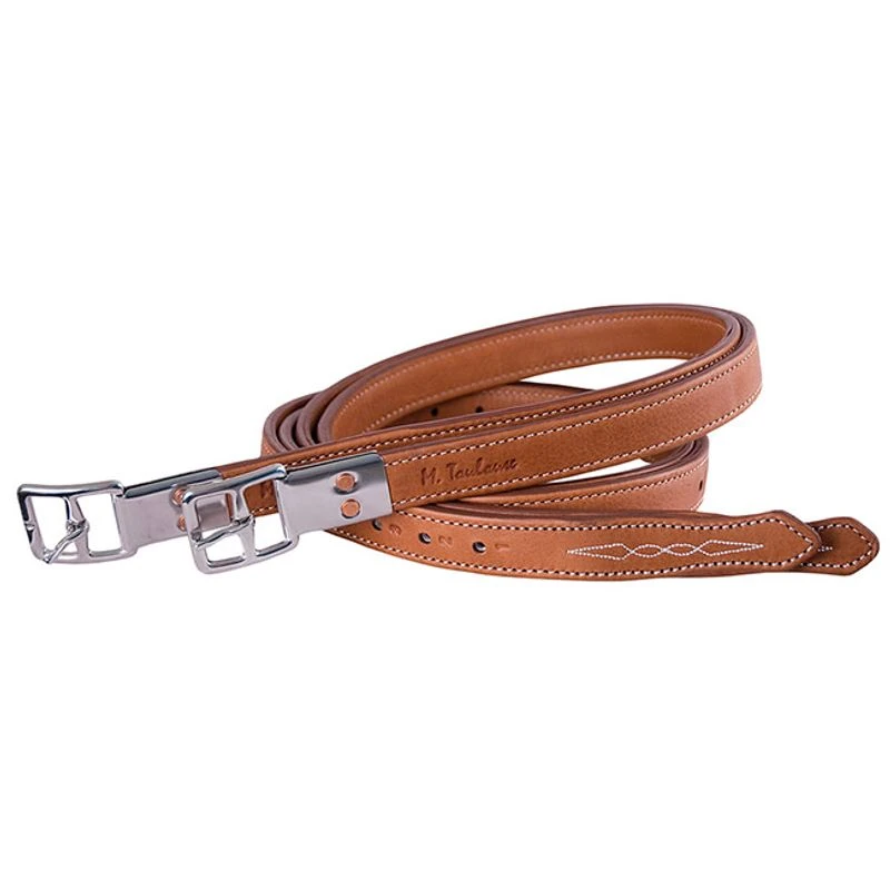 M. Toulouse Platinum Double Leather Stirrup Leathers - Cognac/Newmarket 1 M. Toulouse Platinum Double Leather Stirrup Leathers - Cognac/Newmarket