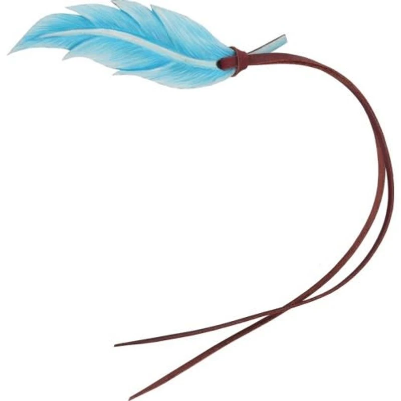 Western Rawhide Painted Feather - Turquoise 1 Western Rawhide Painted Feather - Turquoise