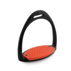 Royal Rider Easy Stirrups - Black/Orange Pad