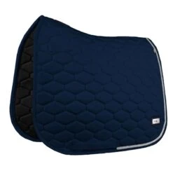 Fair Play Hexagon Crystal Dressage Saddle Pad - Navy