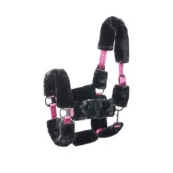 Horze Smoky Twilight Comfort Fleece Halter - Caviar Black